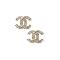 Chanel logotipas formos maži metaliniai auskarai Moteriški auskarai Auksiniai A88429-Y02003-Z2800 Box+Shopping Bag