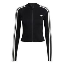 Adidas Originals ADICOLOR 3 juostų plono mezgimo sportinis džemperis striukė moteriškas JY2597 2XS juoda