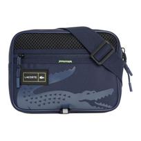Lacoste Raidžių Spausdinimo Krokodilo Reporterio Krepšys Vyriškas Per Petį Nešiojamas Krepšys Tamsiai Mėlynas NH5300GX-L24 Dark Blue