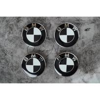 4 vnt. BMW lengvojo lydinio ratlankių centriniai dangteliai 68 mm Juodos ir baltos spalvos rinkinys - Aukštos kokybės ABS plastikas Aliuminis - Tinka daugeliui BMW modelių