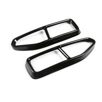 2 vnt./1 pora plieninis duslintuvo uodegos vamzdžio dangtelio rinkinys BMW 7 serijai G11 G12 2019-2020 juoda