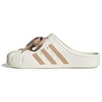 Adidas ADILETTE KLOGAI Kompozitinė padėka Atsparus dilimui Neslystantis Uždengtas priekis Šlepetės Unisex Baltos Rudos JQ2117 43