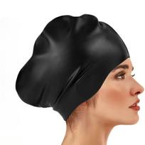 Thicken Design Waterproof Swim Cap Elastic Snorkeling Cap  Prevent Chlorine Irritation Style 1