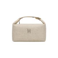 Hermes Bride-A-Brac 26 Drobės kosmetinė Unisex krepšiai Grynbalta H103803M01 01 Blanc Pure White