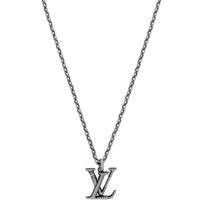 Louis Vuitton Klasikinis Monogramos Dizainas Sidabro Karoliai Vyriški karoliai M03649 Box+Shopping Bag