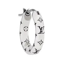 Louis Vuitton Išgraviruotas raidžių derinio raštas Sidabriniai auskarai Unisex auskarai M03304 Basic Packaging-Dust Bag+Box