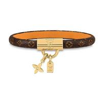 Louis Vuitton logotipas spausdintas madingas laisvalaikio apyrankė moterų aksesuarai ruda M8074F 19
