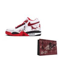 Nike Flight Legacy Vintage krepšinio bateliai Vyriški vidutinio aukščio balti raudoni juodi BQ4212-100 41