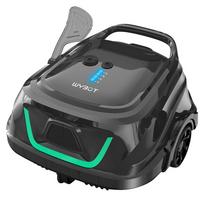 WYBOT A1 belaidis baseino robotas siurblys, dvigubi filtrai, 120 min. veikimo laikas, 2,5 val. greitas įkrovimas, virš žemės baseinams su plokščiu dugnu, juodas juoda