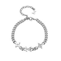 Louis Vuitton Engraved Logo Metal Bracelet Unisex Bracelets M1407 Box+Shopping Bag