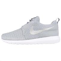 Nike Roshe NM Flyknit Men's Wolf Grey Wolf Grey White 677243-012 EU 41