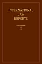 International Law Reports: Volume 180