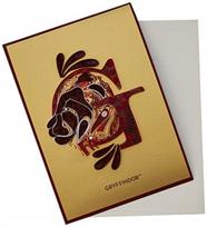 Harry Potter: Gryffindor Crest Quilled Card