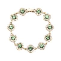 Givenchy logotipo apyrankė Poros stiliaus Unisex apyrankė Auksinė Žalia 07B00376 F,Gold/Green