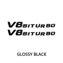 Automobilio sparno emblemos ženklelis V8 BITURBO 4MATIC+, skirtas Mazda CX5 Golf 7 Priedai Chevrolet Cruze BMW X5 E70 FJ Cruiser Ford Mondeo MK