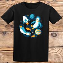 Interstellar Penguins Boys Girls Kids T-Shirt #DM #P1 #PR 110