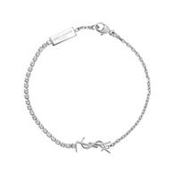 Saint Laurent Ysl Logotipas Žalvaris Cirkonio Apyrankė Moteriška apyrankė 712345Y15268162 M