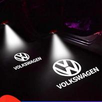 VW Volkswagen Jetta MK5 Golf 2 vnt. automobilio durelių emblemos LED šviesos pasveikinimo lempa belaidis lazerinis projektorius VW Volkswagen Golf Pol