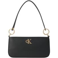 Calvin Klein Elegantiška laisvalaikio mada Metalinis raidės Didelis pirkinių krepšys Kelioninė rankinė Moteriška peties rankinė Erdvės-Juoda 4F3458G-T93 Basic Set (Bag) gray