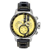 Invicta S1 Rally Chronograph GMT Odinis Dirželis Geltonas ir Juodas Ciferblatas Kvarcinis 48616 100M Vyriškas Laikrodis geltona
