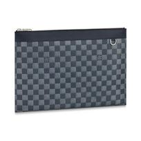 Louis Vuitton Discovery Pochette Large Handbag Checkerboard Clutch Unisex Handbags N60336 Basic Set (Bag+Dust Bag)