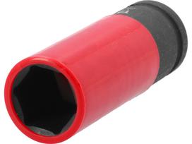 Galvutė smūginė ilga plonasienė | su plastikine apsauga | 12,7 mm (1/2") | 21 mm (YT-10587)