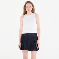 Calvin Klein Jeans Sl 2X2 Baby Rib Logo Crew Tank Bright White - Dydis XS (LV047F239G-YAF Marškinėliai)