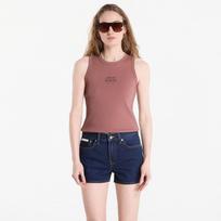 Calvin Klein Jeans Sl 2X2 Baby Rib Logo Crew Tank Sierra Brown - Dydis XS (LV047F239G-41J Marškinėliai)