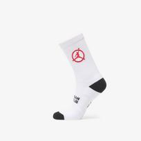 Jordan Flight Club Cushioned Crew Socks White/ Black/ University Red - Dydis M (IF3502-100 Kojinės)