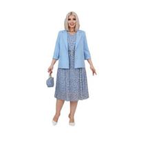 Elegantiškas Julitos kostiumėlis su mėlynu švarku, 50