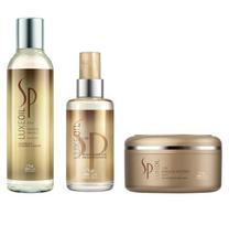 Wella Sp Luxe Oil Keratin Protect Shampoo 200Ml + Wella Sp Luxe Oil Keratin Restore Mask 150Ml + Wella Sp Luxe Oil Reconstructive Elixir 100Ml