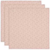 Jollein muslino audinio vystyklų rinkinys 70x70 Miffy Silhouettes Wild Rose 3vnt