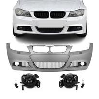 M-Pack Priekinis Bamperis, skirtas BMW E90 / E91 LCI (08-11), su tamsintais priešrūkiniais