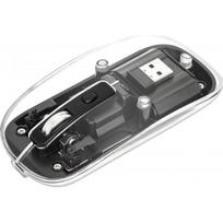 MANHATTAN Transparent Rechargeable Wireless Mouse Clear/ Black