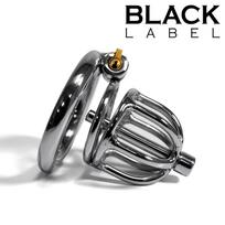 Black Label The Knob Maker Chastity Cage with Sound 45+50mm Rings