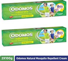 Odomos Naturals Nelipnus moskitų repelentas kremas (2 x 100 g) 200g