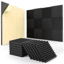 12 vnt. lipni akustinė plokštė, 1x12x12 colių garso izoliacinės sienų plokštės, greitai atsigaunančios garso izoliacinės putų plokštės, didelio tankio