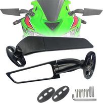 Suzuki Gsxr 600 750 1000 Gsx1300R Gsx650F Gsx-R motociklų veidrodėlis modifikuotas vėjo sparnas reguliuojamas besisukantis galinio vaizdo veidrodėlis juoda
