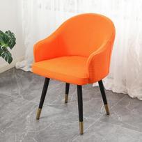 Modern Minimalist Curved Chair Cover Full Armrest Elastic Dining Table Cover Full Enclosed Backrest Integrated Stool Cover Chair Cover 36CM