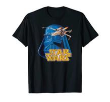 Star Wars Retro Darth Vader X-Wing Vintage T-Shirt_ 2XL