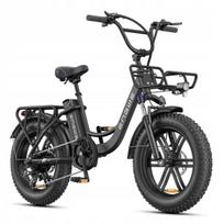 ENGWE L20 Boost Elektrinis dviratis suaugusiems, 20  storpadangis, žemo rėmo e-dviratis moterims, 48V 13A baterija, Shimano 7 pavarų juoda