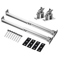 Solar Panel Tilt Bracket Adjustable Solar Panel Mounting Bracket Aluminum Alloy Flat Roof Mount Holder 15-30 Degrees