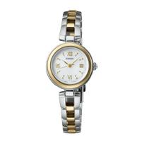 SEIKO SELECTION SWFA212 S serija Saulės energija 10 ATM atsparumas vandeniui Apyrankė Sidabrinė Geltona Balta Nerūdijantis plienas [Seiko laikrodis] Moteriškas laikrodis, Varomas, Atsparus,