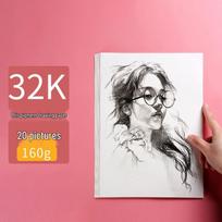 8K Sketch, 4K Gouache, 16K Octavo Watercolor, and Thick Draw Paper Book Collection