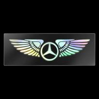 Automobilio spalvotas lazerinis angelo sparno priekinio stiklo, variklio dangčio, bagažinės lipdukas Mercedes Benz C180 C200 C260 C300 W108 W124 W126 W140 W168 W169
