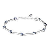 Pandora Švytintis Pavé Rinkinys 925 Sidabro Grandinėlės Apyrankė Moteriškos apyrankės 599217C01 Box,20CM
