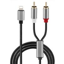 Lightning į RCA garso kabelis: 1 m Y skirstytuvas adapteris iOS įrenginiams ir DJ kontroleriams