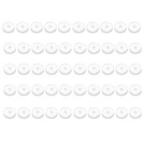 50Pcs Pressure Silicone Earring Backs Piercing Discs for Piercing Bumps 7mm Clear Disc Pads Earlobe Support Patches 1