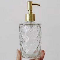 Press-Type Thickened Glass Bottle for Hand Sanitizer, Shampoo, or Shower Gel in Hotel Bathrooms