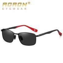 aoron Metaliniai rėmeliai Poliarizuoti akiniai nuo saulės Vyrams Moterims Madingi Lauko Vairuotojo Akiniai UV400 Anti-glare Akiniai juoda